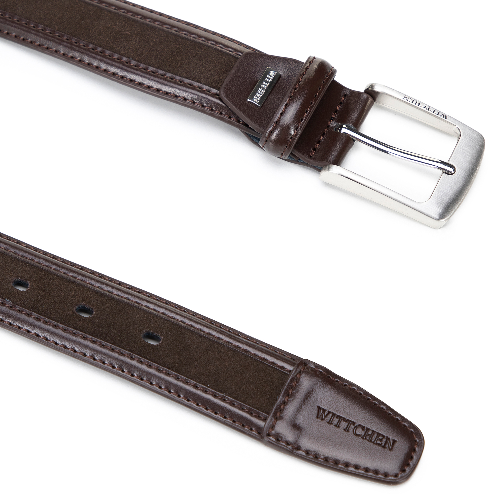 Pánsky hnedý kožený opasok – elegancia v modernom štýle 101-8M-216-4, Vyberte variant hnedá, Vyberte veľkosť 90