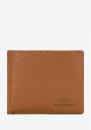 Skórzany portfel męski jasnobrązowy