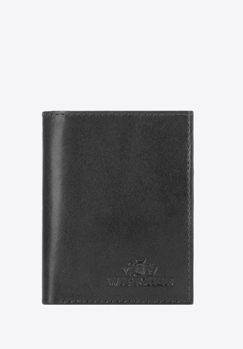 Skórzany portfel wąski, czarny, 26-1-420-4, Zdjęcie 1