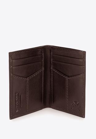 Skórzany portfel wąski, brązowy, 26-1-420-4, Zdjęcie 1