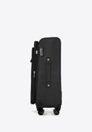 Średnia walizka miękka jednokolorowa, czarny, 56-3S-652-9, Zdjęcie 2