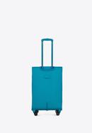 Średnia walizka miękka jednokolorowa, turkusowy, 56-3S-652-1, Zdjęcie 3