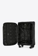 Średnia walizka miękka jednokolorowa, czarny, 56-3S-652-9, Zdjęcie 5