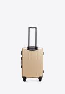 Średnia walizka z ABS-u w ukośne paski, złoty, 56-3A-742-10, Zdjęcie 3