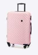 Medium-sized suitcase with geometric design, light pink, 56-3A-752-55, Photo 4