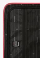 Zestaw walizek z ABS-u z geometrycznym tłoczeniem, różowy, 56-3A-75S-11, Zdjęcie 9