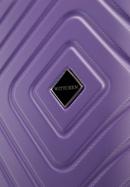 Średnia walizka z ABS-u z geometrycznym tłoczeniem, fioletowy, 56-3A-752-11, Zdjęcie 9