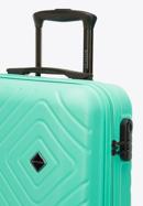 Średnia walizka z ABS-u z geometrycznym tłoczeniem, miętowy, 56-3A-752-91, Zdjęcie 9