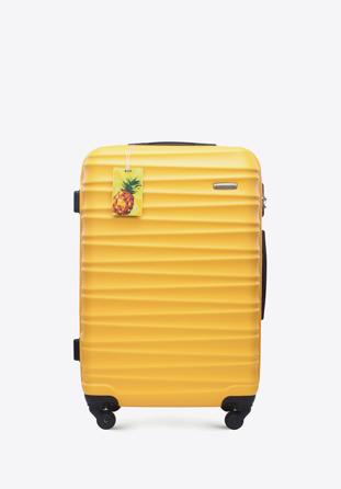 Średnia walizka z ABS - u z identyfikatorem, żółty, 56-3A-312-50Z2, Zdjęcie 1