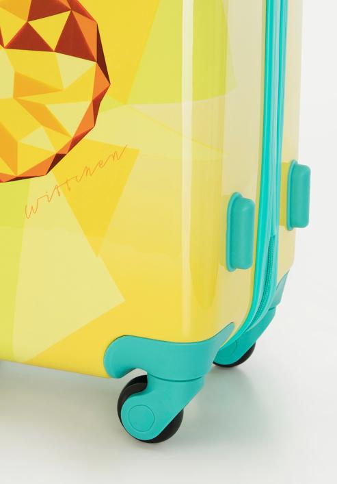 Średnia walizka z ABS-u z nadrukiem, żółty, 56-3A-642-C, Zdjęcie 10