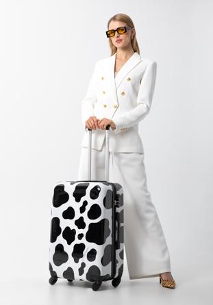 Medium suitcase, black-white, 56-3A-642-C, Photo 1