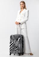Średnia walizka z ABS-u z nadrukiem, biało-czarny, 56-3A-642-55, Zdjęcie 15
