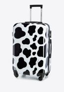 Średnia walizka z ABS-u z nadrukiem, czarno-biały, 56-3A-642-L, Zdjęcie 4