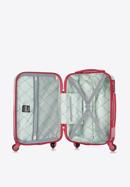 Średnia walizka z ABS-u z nadrukiem, różowo-beżowy, 56-3A-642-35, Zdjęcie 5