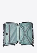 Średnia walizka z ABS-u z nadrukiem, biało-czarny, 56-3A-642-55, Zdjęcie 5