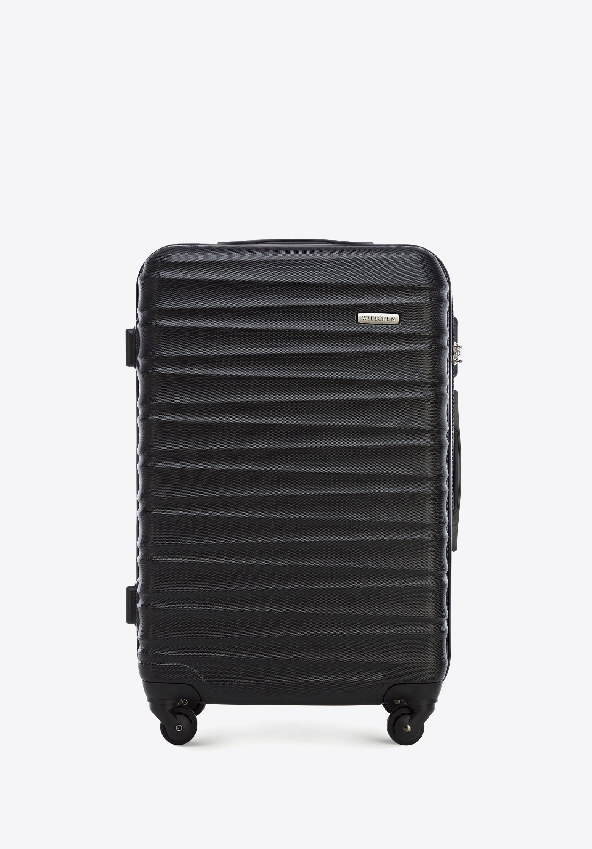 Medium suitcase made of ABS material black