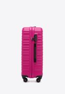 Średnia walizka z ABS-u z żebrowaniem, różowy, 56-3A-312-34, Zdjęcie 2