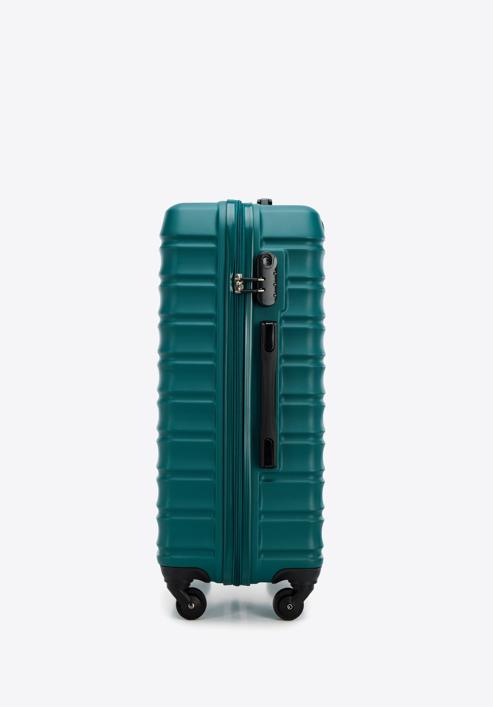 Średnia walizka z ABS-u z żebrowaniem, zielony, 56-3A-312-35, Zdjęcie 2