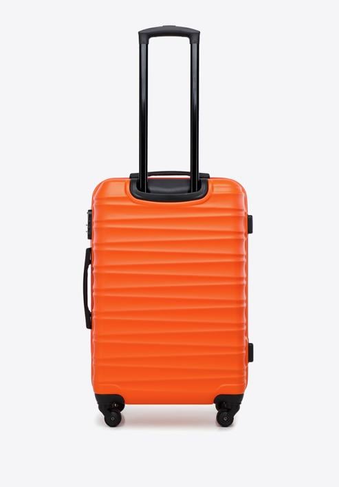 Zestaw walizek z ABS-u z żebrowaniem, pomarańczowy, 56-3A-31S-86, Zdjęcie 4