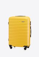Średnia walizka z ABS-u z żebrowaniem, żółty, 56-3A-312-34, Zdjęcie 4