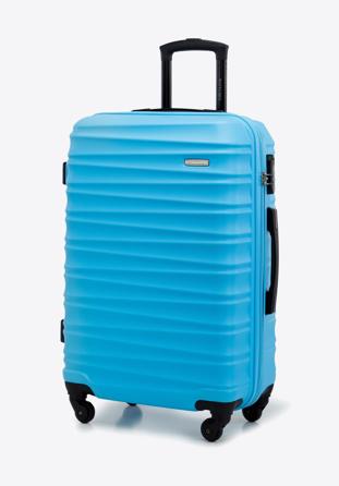 Komplet walizek z ABS-u z żebrowaniem, niebieski, 56-3A-31K-70, Zdjęcie 1