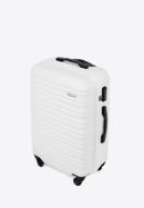 Średnia walizka z ABS-u z żebrowaniem, biały, 56-3A-312-89, Zdjęcie 4