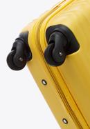Średnia walizka z ABS-u z żebrowaniem, żółty, 56-3A-312-34, Zdjęcie 6