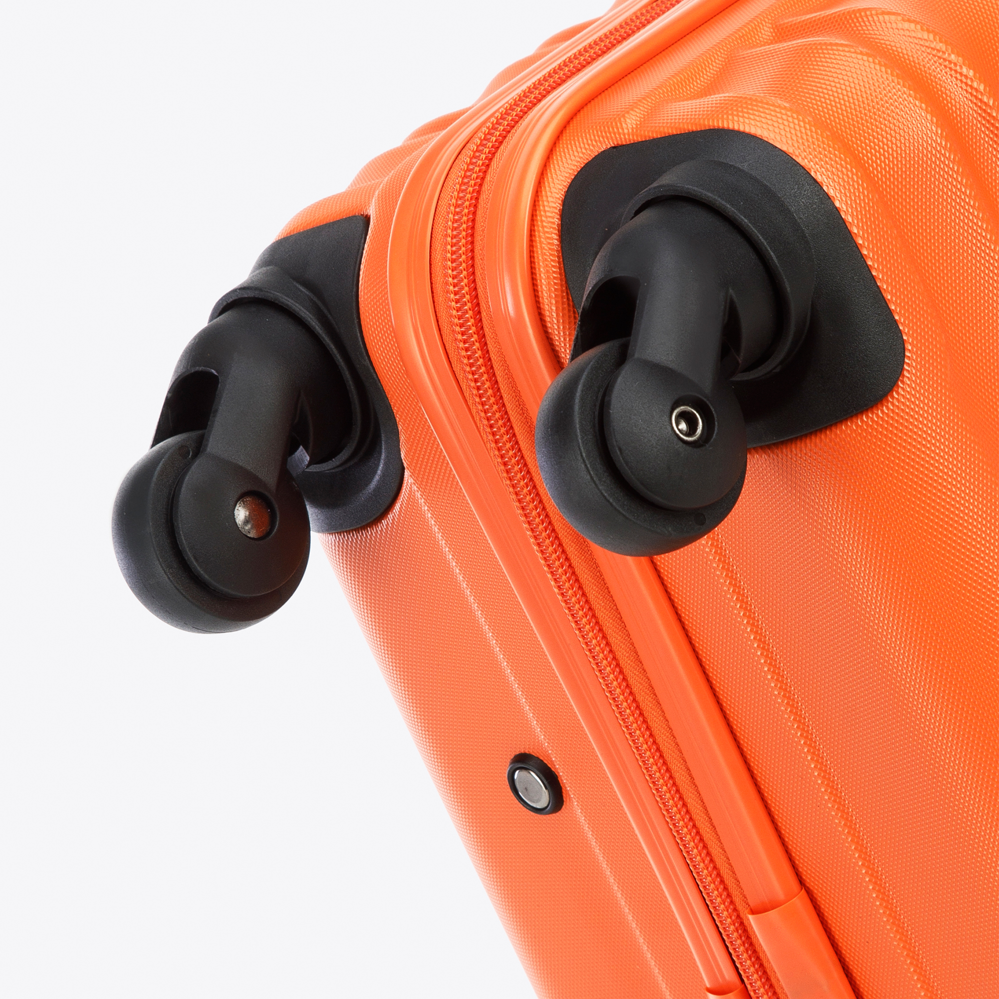Stredný kufor ABS s rebrovaním 56-3A-312-55, Vyberte variant oranžová