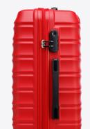 Średnia walizka z ABS-u z żebrowaniem, czerwony, 56-3A-312-70, Zdjęcie 7