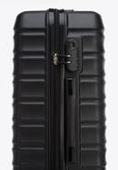 Średnia walizka z ABS-u z żebrowaniem, czarny, 56-3A-312-86, Zdjęcie 9