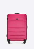 Średnia walizka z ABS-u żłobiona, różowy, 56-3A-652-10, Zdjęcie 1