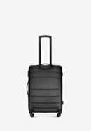 Średnia walizka z ABS-u żłobiona, czarny, 56-3A-652-34, Zdjęcie 3
