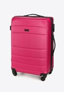 Średnia walizka z ABS-u żłobiona, różowy, 56-3A-652-10, Zdjęcie 4