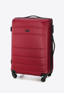 Średnia walizka z ABS-u żłobiona, czerwony, 56-3A-652-90, Zdjęcie 4