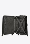Średnia walizka z ABS-u żłobiona, czarny, 56-3A-652-86, Zdjęcie 5