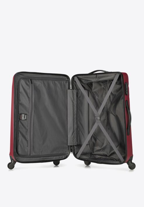 Średnia walizka z ABS-u żłobiona, czerwony, 56-3A-652-34, Zdjęcie 5