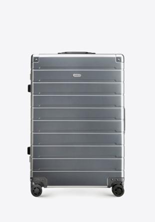 Średnia walizka z aluminium, srebrny, 56-3H-102-12, Zdjęcie 1