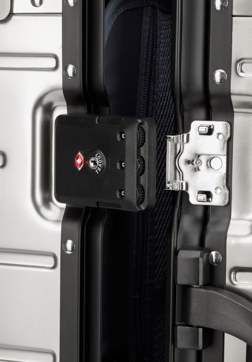 Medium suitcase, silver, 56-3H-102-12, Photo 16