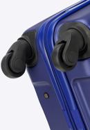 Średnia walizka z polikarbonu fakturowana, niebieski, 56-3P-112-10, Zdjęcie 6