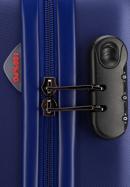 Średnia walizka z polikarbonu fakturowana, niebieski, 56-3P-112-10, Zdjęcie 8