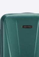 Średnia walizka z polikarbonu geometryczna, zielony, 56-3P-122-96, Zdjęcie 10