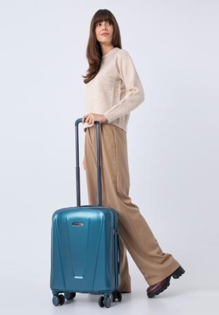 MEDIUM SUITCASE, blue, 56-3P-122-96, Photo 1