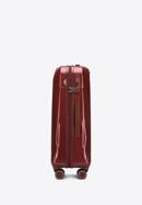 Średnia walizka z polikarbonu geometryczna, ciemny czerwony, 56-3P-122-11, Zdjęcie 2