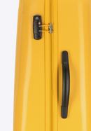 Średnia walizka z polikarbonu jednokolorowa, żółty, 56-3P-572-90, Zdjęcie 11