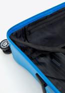 Średnia walizka z polikarbonu jednokolorowa, niebieski, 56-3P-572-10, Zdjęcie 11