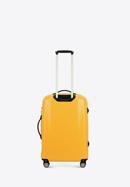 Średnia walizka z polikarbonu jednokolorowa, żółty, 56-3P-572-90, Zdjęcie 3