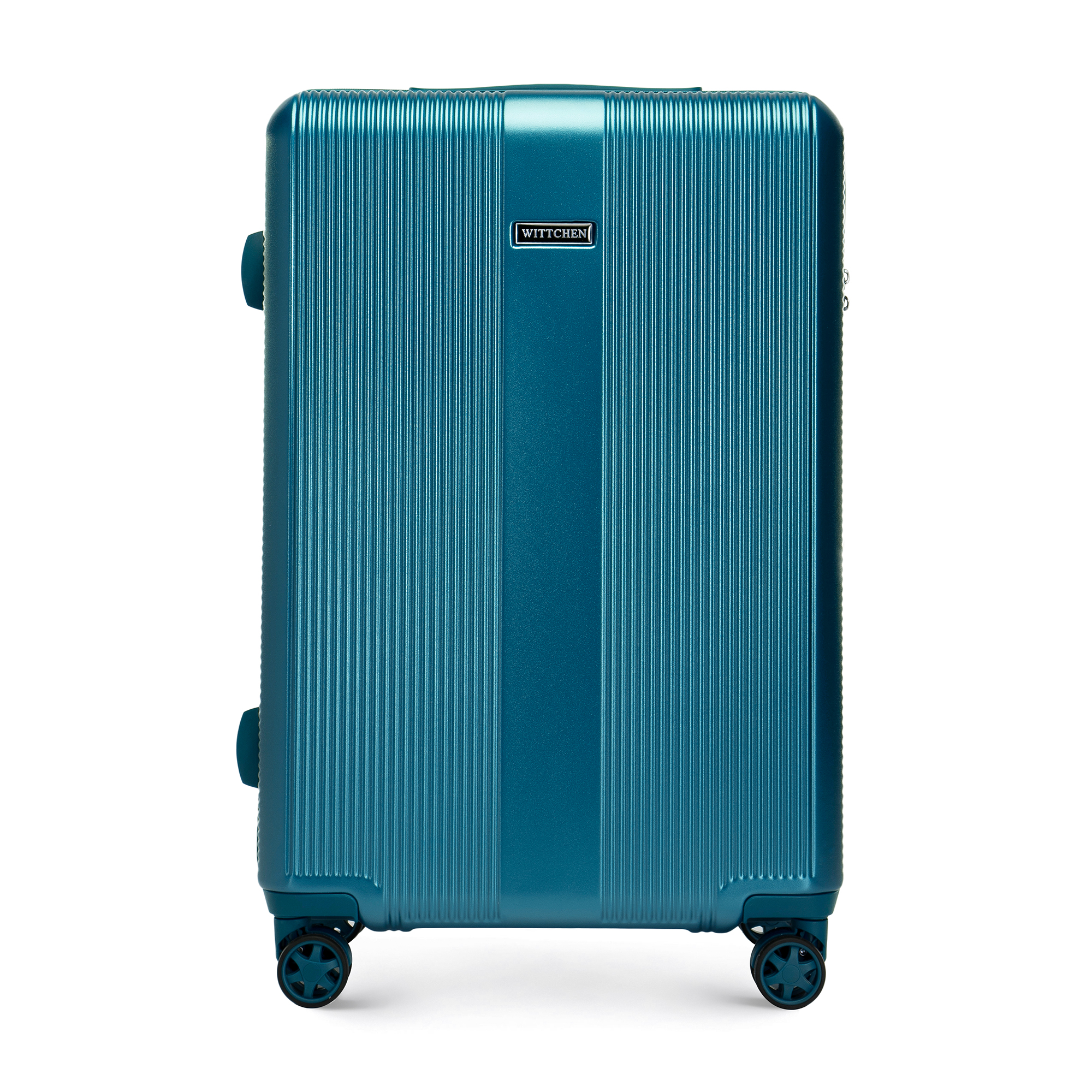 Stredný polykarbonátový kufor s modrou razbou 56-3P-902-91