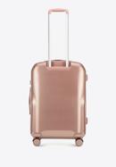 Polycarbonate medium-sized cabin case with a rose gold zipper, muted pink, 56-3P-132-77, Photo 3