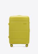 Średnia walizka z polipropylenu jednokolorowa, zielony, 56-3T-142-55, Zdjęcie 1