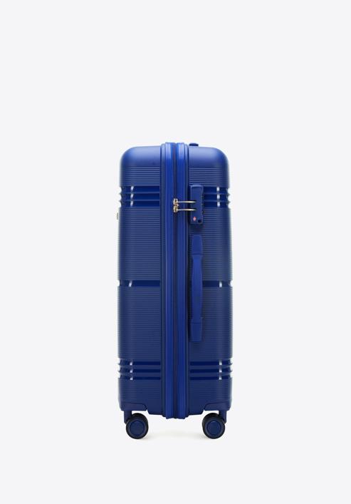 Medium-sized polypropylene suitcase, navy blue, 56-3T-142-55, Photo 2